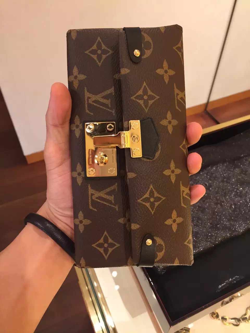 Real Louis Vuitton Monogram Triangle Wallet M61499